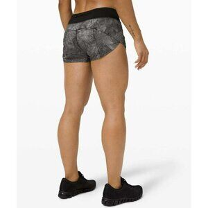 Lululemon Speed Up Short *2.5" Velocity Mesh Island Mist Black Sz 6 EUC